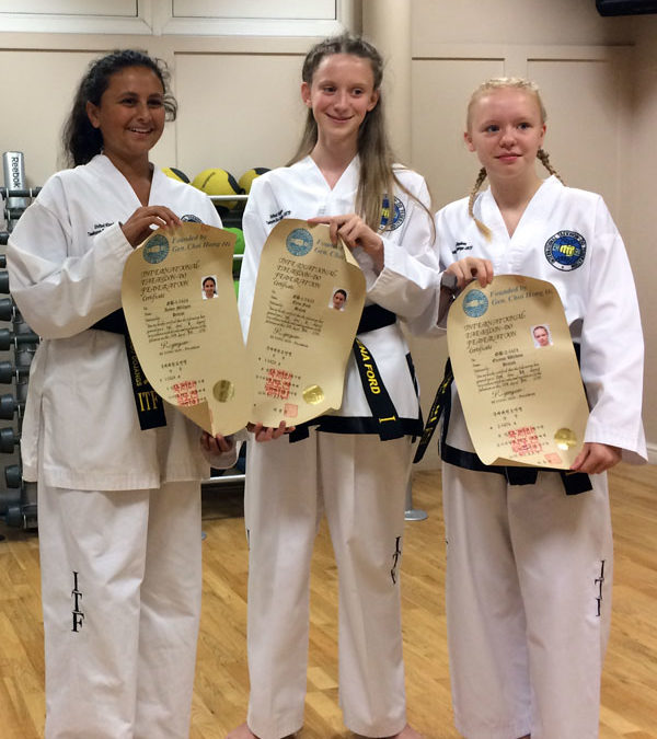 UKTD Black Belt promotions and certificate presentations