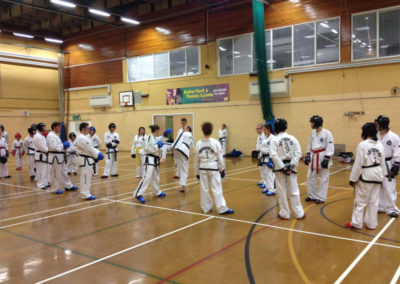 Master Moradoff, 7th Dan, UKTD President, Instructing Sparring