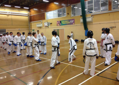 Master Moradoff, 7th Dan, UKTD President, Instructing Sparring